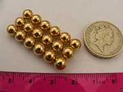 1/4" Sphere - Gold Plated